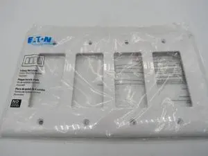 Eaton NSB PJ264W Wallplates and Accessories Wallplate White EA