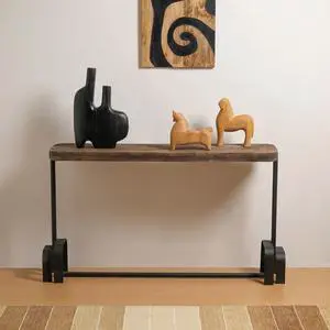 Expobazaar Wood & Iron Console Table