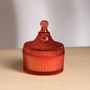 ExpoBazaar Posh Radiance Scented Wax Candle  Orange | Luxurious & Aromatic Candle for Home & Office | Long-Lasting Burn & Refreshing Fragrance | Perfect for Relaxation, Décor & Gifting