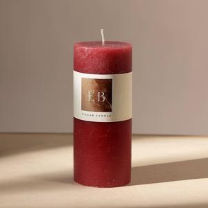ExpoBazaar Rustic Pillar Candle (3" x 7") | Elegant & Long-Lasting Wax Candle for Home Décor | Warm Glow for Relaxation, Celebrations & Everyday Use | Perfect for Centerpieces, Lanterns & Gifting
