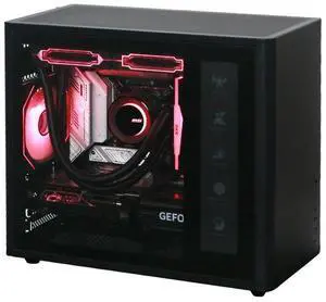 Gintol SOEYI U350 PRO MATX/ITX small chassis pc case supports 240 water cooling radiator chassis desktop small computer case host chassis(Only for the chassis shell, non computer without fan)