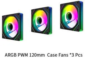 Prism 4th Generation PRO MAX Chassis Fan 12CM Computer Mainframe Cooling ARGB Aura Sync Desktop Computer Chassis Fan case fans *3 pcs