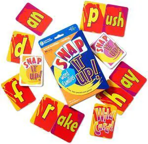 Learning Resources Snap It Up! Phonics & Reading Card Game - Sight Words Flash Cards, Phonics Family Board , ABC Classroom Must Haves, Toddler Activities, Homeschool Supplies, Montessori