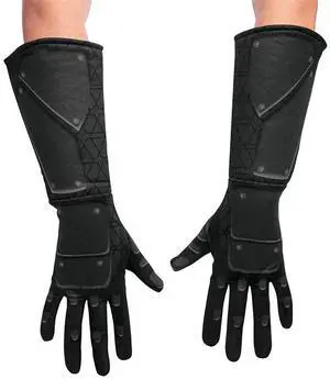 Snake Eyes Gloves Costume Accessories, Official GI Joe Costume Wear for Kids, Children's Size Gloves Black