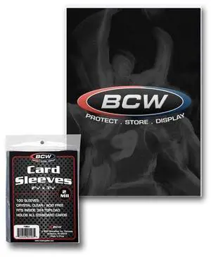BCW Card Sleeves, 2 5/8 x 3 5/8"