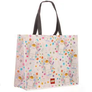 LEGO TOTE BAG  Reusable Gift Bag with Handles - Perfect and Toy organization, Grocery Shopping, Birthday Gift, Party Bag, Unicorn Girl
