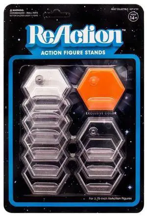 SUPER7 Reaction Figure Stands Pack of 10
