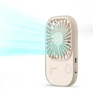 JISULIFE Mini Handheld Fan with Stand, Portable USB Rechargeable, 3 Speeds, Compact Design for Office, Outdoor Travel JISULIFE Mini Handheld Fan with Stand, Portable USB Rechargeable, 3 Speeds, Compact Design for Office, Outdoor Travel