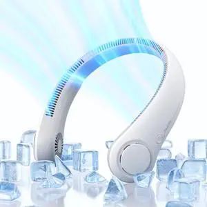 JISULIFE Neck Fan5-Speed Rechargeable 4000mAh, Adjustable Wearable Cooler for Indoor/Outdoor JISULIFE Neck Fan5-Speed Rechargeable 4000mAh, Adjustable Wearable Cooler for Indoor/Outdoor