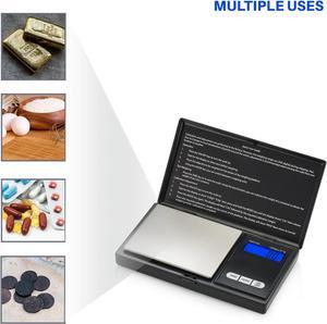 Smart Weigh Digital Pocket Gram Scale, 1000g x 0.1 Grams, Digital Gram Scale, Jewelry Scale, Food Scale, Medicine Scale, Kitchen Scale