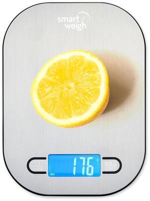 Smart Weigh Small Stainless Steel Food Scales for Kitchen Weight Loss Calorie Scale, Baking Kitchen Scales Digital Weight Grams and Ounces, Weight Watchers Scale for Food, Cooking, Bread