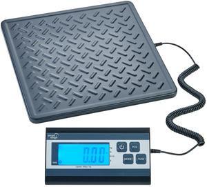 Smart Weigh Digital Shipping and Postal Scale - High Accuracy Alloy Steel Platform Heavy Duty Scale for Packages w/Tare Function Manual Auto Off Battery and Charging Cable Included Business Home Use