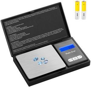 Smart Weigh Digital Pocket Gram Scale, 200g x 0.01g, Jewelry, Food, Medicine Scale, Battery Included