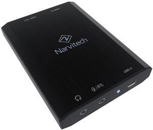 Narvitech NJ500 External Capture Card  4K60/2K144/HD240 Passthrough, 4K30 Streaming & Recording, Ultra-Low Latency for PS5, Xbox Series X/S, PC & Mac, OBS Compatible, Supports Party Chat