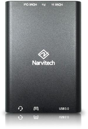 Narvitech NJ300 External Capture Card  4K60 Passthrough, 1080P60 Streaming & Recording, Ultra-Low Latency for PS5, PS4, Xbox Series X/S, PC & Mac, OBS Compatible, Supports Party Chat