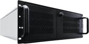 RACKOWL 4U Rackmount Server Case Chassis; 13*HDD Bays (10*3.5" & 3*5.25"); E-ATX/CEB/EEB/ATX Mobo, Fan: Front 2*120mm, Mid 4*80mm, Rear 2*80mm, Front Panel Lock, Size:16.8*7.0*25.0", RO-SC4U0650X001