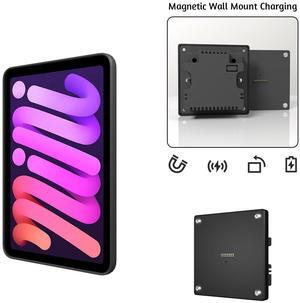 Zilvex Magnetic Charging Case with Wall Mount for iPad Mini6/7 (A17 Pro, A15 Bionic)8.3-Inch Holder with Strong Magnets, Quick 18W Charge, and Easy Installation for Home