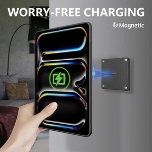 Zilvex iPad Pro 11 Inch M4,M5 Magnetic Wall Mount Charging Dock AC Tablet Holder for Restaurant Ordering Zilvex iPad Pro 11 Inch M4,M5 Magnetic Wall Mount Charging Dock AC Tablet Holder for Restaurant Ordering