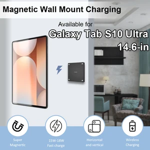 Zilvex Samsung Galaxy Tab S10 Ultra 14.6Inch Wall Mount Charging Station AC Magnetic Wireless Dock for Home and Commercial Applications Zilvex Samsung Galaxy Tab S10 Ultra 14.6Inch Wall Mount Charging Station AC Magnetic Wireless Dock for Home and Commercial Applications