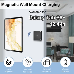 Zilvex Samsung Galaxy Tab S8 Plus 12.4Inch Wall Mount Charger AC Magnetic Tablet Dock for Restaurant Ordering and POS Zilvex Samsung Galaxy Tab S8 Plus 12.4Inch Wall Mount Charger AC Magnetic Tablet Dock for Restaurant Ordering and POS