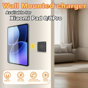 Zilvex Xiaomi Pad 8/8Pro 11.2Inch Wall Mount Charging Station AC Magnetic Wireless Dock for Home and Commercial Applications Zilvex Xiaomi Pad 8/8Pro 11.2Inch Wall Mount Charging Station AC Magnetic Wireless Dock for Home and Commercial Applications
