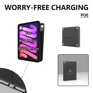 Zilvex iPad Mini 6/7th 8.3 Inch 86x86 PoE Wall Charging Dock, Magnetic Tablet Holder with Integrated Ethernet Power Zilvex iPad Mini 6/7th 8.3 Inch 86x86 PoE Wall Charging Dock, Magnetic Tablet Holder with Integrated Ethernet Power