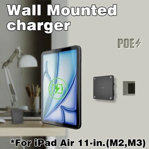 Zilvex iPad Air 11Inch M2,M3 PoE Magnetic Wall Mount with Charging, Ethernet Powered Tablet Dock for Commercial Use Zilvex iPad Air 11Inch M2,M3 PoE Magnetic Wall Mount with Charging, Ethernet Powered Tablet Dock for Commercial Use