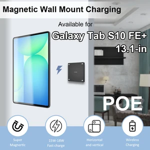 Zilvex Samsung Galaxy Tab S10 FE Plus 13.1 Inch PoE Wall Mount Charger, Magnetic Tablet Dock with Ethernet Power Zilvex Samsung Galaxy Tab S10 FE Plus 13.1 Inch PoE Wall Mount Charger, Magnetic Tablet Dock with Ethernet Power