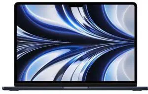 Apple MacBook Air 13.6-inch (2022) - Apple M2 Chip: 8-Core CPU/8-Core GPU - 512GB - Midnight - 8GB RAM - Excellent (Grade A)