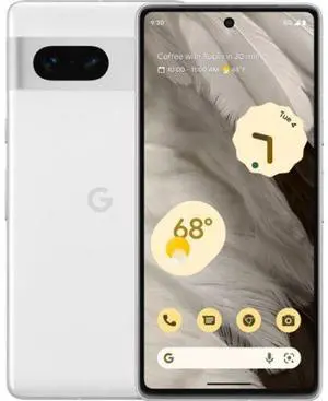 Refurbished Google Pixel 7  128GB  Snow  Fully Unlocked  Excellent Grade A