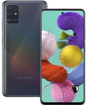 Samsung Galaxy A51 - 128GB - Prism Crush Black - 4G - Dual Sim - 4GB RAM - Fully Unlocked - Good (Grade B)