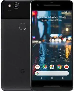 Google  Pixel 2 - 64GB - Just Black - Fully Unlocked - Excellent (Grade A)