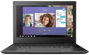 Lenovo 100e Chromebook (1st Gen) Laptop 11.6" - Intel Celeron N3450 1.10GHz - 32GB - Black - 4GB RAM - 11.6 Inch - Good (Grade B)