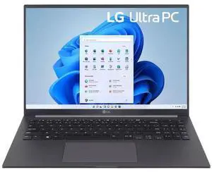 LG UltraPC 16U70Q Lightweight Laptop 16" - AMD Ryzen 7 5825U 2.0GHz - 512GB - Charcoal Grey - 16GB RAM - 16 Inch - Excellent (Grade A)