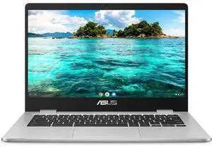 ASUS Chromebook C424MA Laptop 14" - Intel Celeron N4020 1.1GHz - 128GB - Silver - 4GB RAM - 14 Inch - Excellent (Grade A)