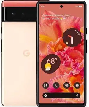 Google  Pixel 6 - 128GB - Kinda Coral - Fully Unlocked - Premium (Refreshed)