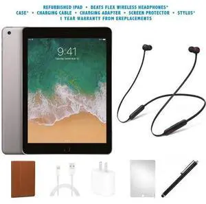 Apple  iPad 5 (2017) Beats Flex BUNDLE SET - 32GB - Space Grey - WiFi - 9.7 Inch - Excellent (Grade A)