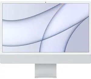 Apple  iMac 2021 M1 (Four ports) 24" - Apple M1 chip: 8-core CPU/8-Core GPU - 512GB - Silver - 16GB RAM - 24 Inch - Premium