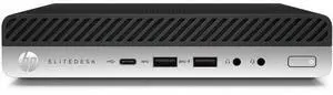 HP  EliteDesk 800 G4 Desktop Mini Micro PC - Intel Core i5-8500T 2.1GHz - 512GB - Black - 32GB RAM - Grade A