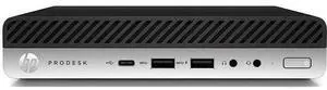 HP  ProDesk 600 G3 Desktop Mini Business PC - Intel Core i5-7500T 2.7GHz - 512GB - Black - 16GB RAM - Excellent (Grade A)