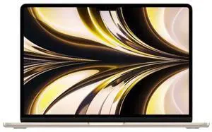Apple MacBook Air 13.6-inch (2022) - Apple M2 Chip: 8-Core CPU/8-Core GPU - 512GB - Starlight - 8GB RAM - Excellent (Grade A)