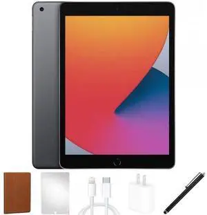 Apple  iPad 8 (2020) BUNDLE SET - 32GB - Space Grey - WiFi - 10.2 Inch - Excellent (Grade A)