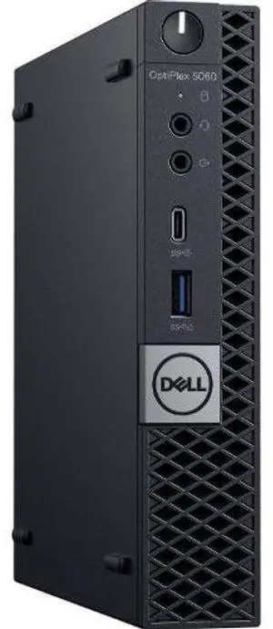 Dell  Optiplex 5060 Micro Tower - Intel Core i5-8500T 2.1GHz - 256GB - Black - 4GB RAM - Excellent (Grade A)