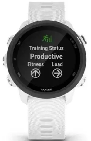 Garmin  Forerunner 245 Smartwatch - 4GB - White-Music Edition (Polymer)-Silicone Band-White - 30mm - White - Music Edition (Polymer) - White - Silicone Band - Silicone - Acceptable (Grade C)