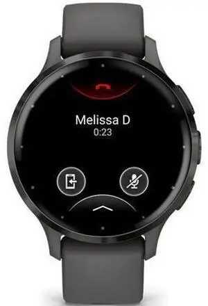 Garmin  Venu 3S Smartwatch - Pebble Gray-Polymer-Silicone-Slate Gray - 41MM - Pebble Gray - Polymer - Slate Gray - Silicone - Silicone Band - Acceptable (Grade C)