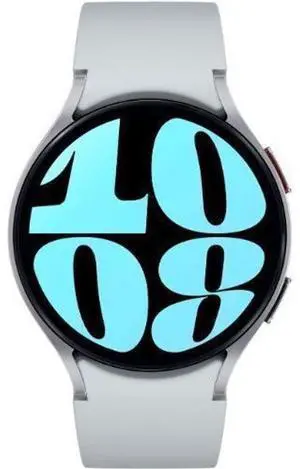 Samsung  Galaxy Watch6 - 16GB - Bluetooth + LTE - 44mm - Silver - Aluminum - Silver - Sports Band - Fluoroelastomer - Acceptable (Grade C)