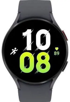 Samsung  Galaxy Watch5 - 16GB - Graphite-Aluminum-Sport Band-Graphite - Bluetooth - 44mm - Graphite - Aluminum - Graphite - Sport Band - Fluoroelastomer - Good (Grade B)