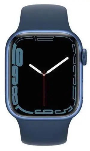 Apple  Watch Series 7 Aluminum 45mm (GPS) Abyss Blue Sport Band - 32GB - Blue - Excellent (Grade A)