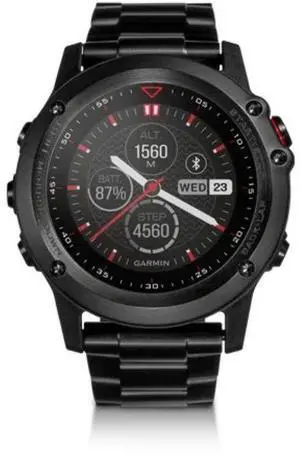 Garmin  Fenix 3 GPS Smartwatch - 32MB - 30.4mm - Black - Titanium - Black - Titanium Band - Titanium - Excellent (Grade A)