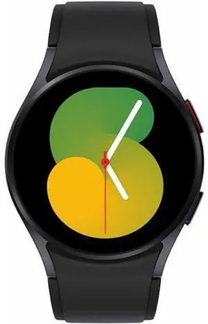 Samsung  Galaxy Watch5 - 16GB - Graphite-Aluminum-Ridge Sport Band-Black - Bluetooth - 44mm - Graphite - Aluminum - Black - Ridge Sport Band - Fluoroelastomer - Acceptable (Grade C)
